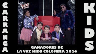 Video thumbnail of "Andrés Cepeda y Carranga kids - Los Sabanales - Calixto Ochoa - Final la voz kids 2024"