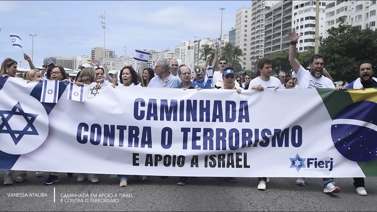 Federação Israelita-RJ (FIERJ) organiza caminhada de apoio a Israel contra  o terrorismo – ALEF News