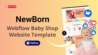 Create Your Baby Shop Website with NewBorn Webflow eCommerce Template