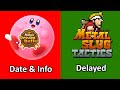 Kirby's Dream Buffet Announce Date, Metal Slug Tactics Delayed