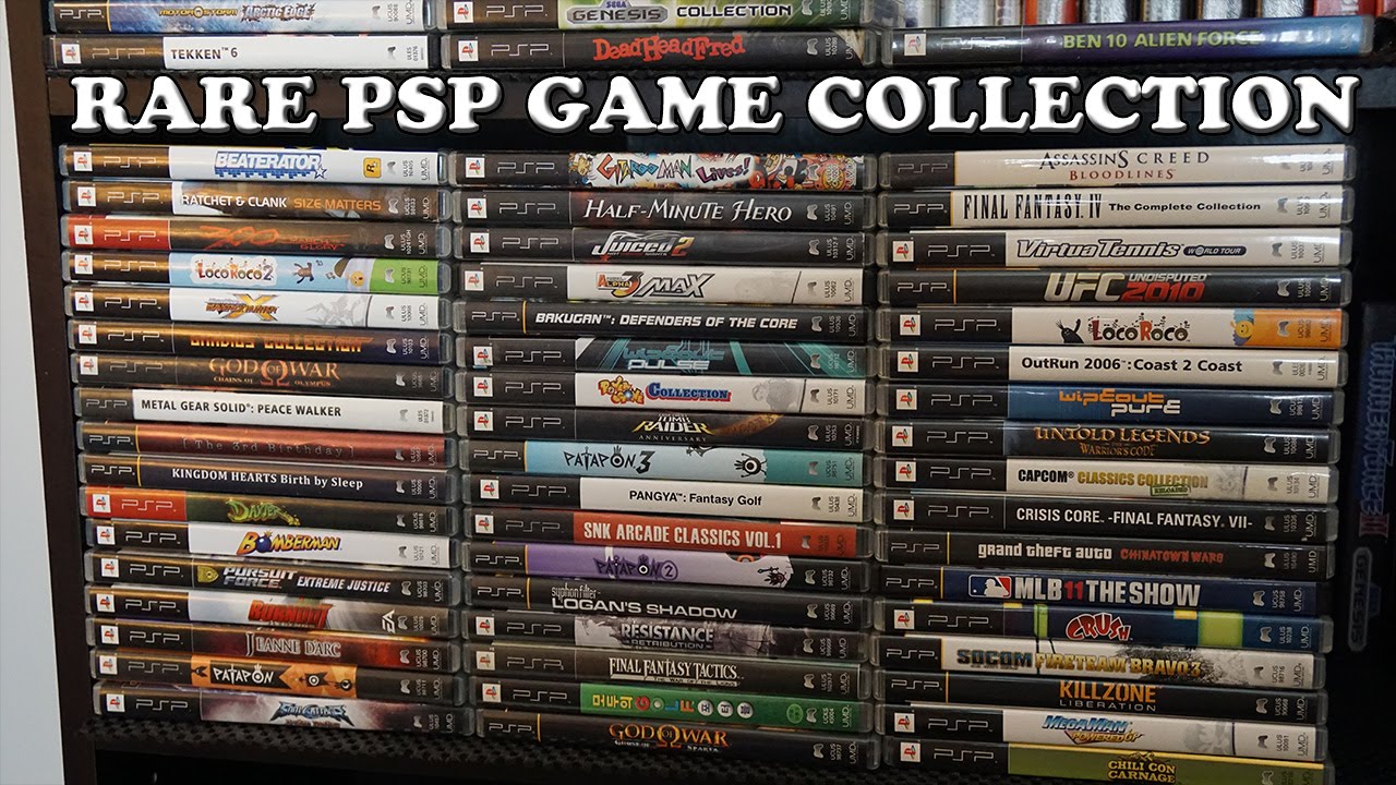 RARE PSP GAME COLLECTION! - YouTube