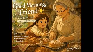Good Morning Friend ☀️ Cozy Kitchen Piano Music | Baking Bread with Grandma &amp; Peaceful Morning
