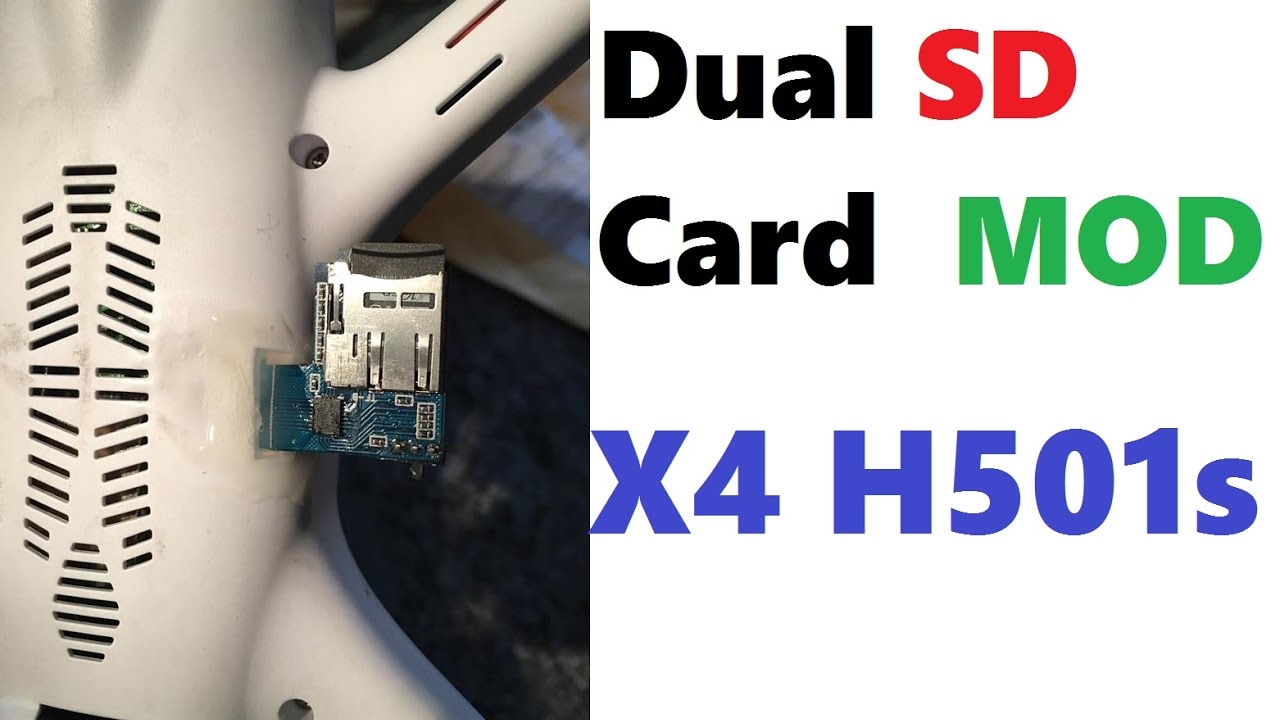 hubsan h501s dual sd card slot mod youtube hubsan x4 sd card format