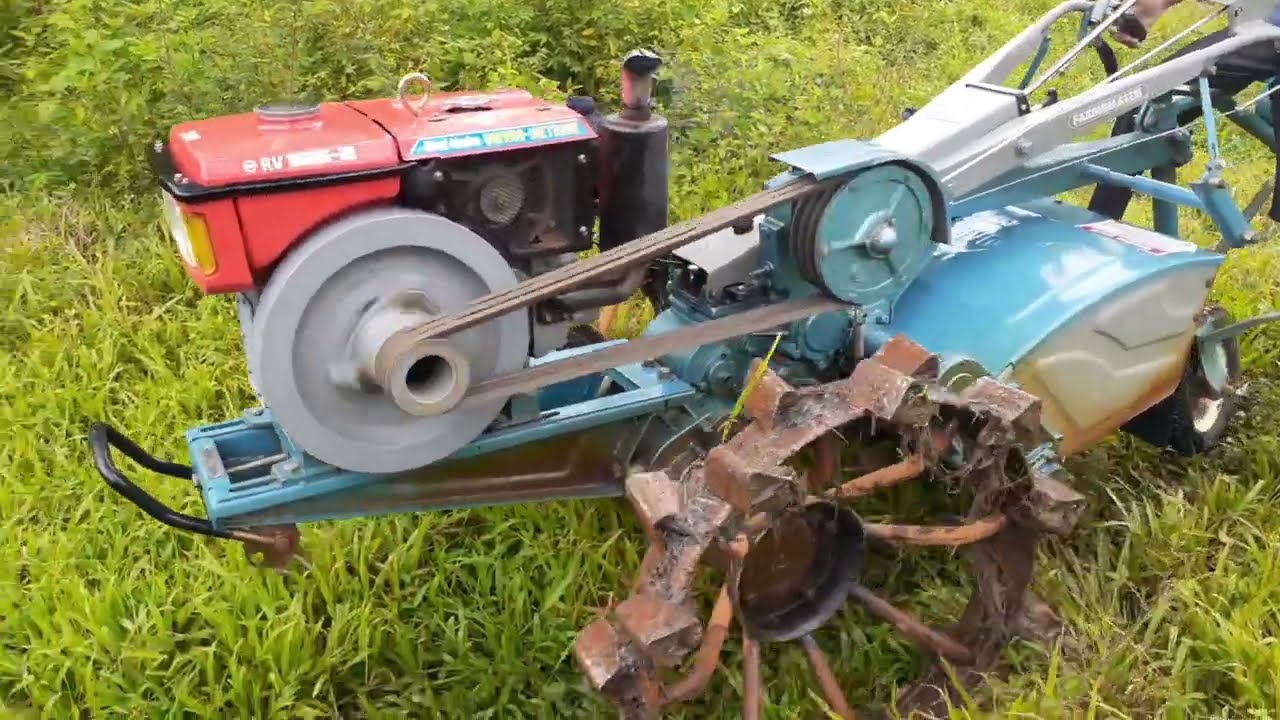 RV 125 Hand Tractor | Farming in a beautiful village | Tactor life  / අත් ට්‍රැක්ටරය