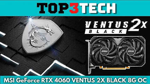 【開箱】MSI GeForce RTX 4060 TI Ventus 2x Black評測