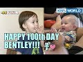 BENTLEY's 100th day celebration with Uncle Paul!  [The Return of Superman/2018.04.15]