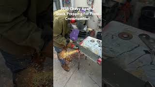 1958 Chevy Apache Truck Prepping for the front crossmember!