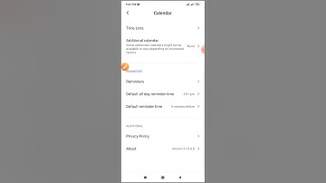 MIUI version and calendar version check on redmi note 8