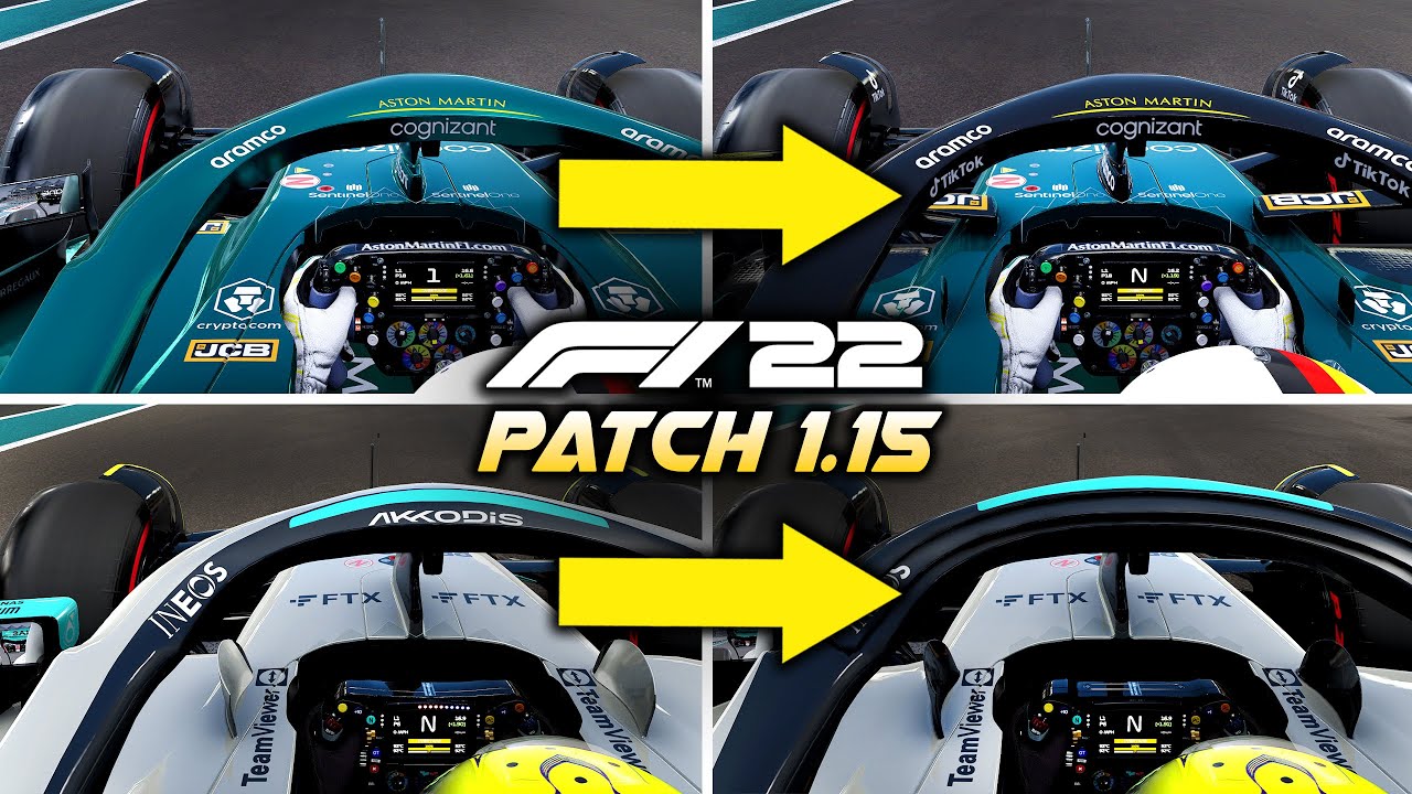 The F1 22 game now has more life-like liveries and car models