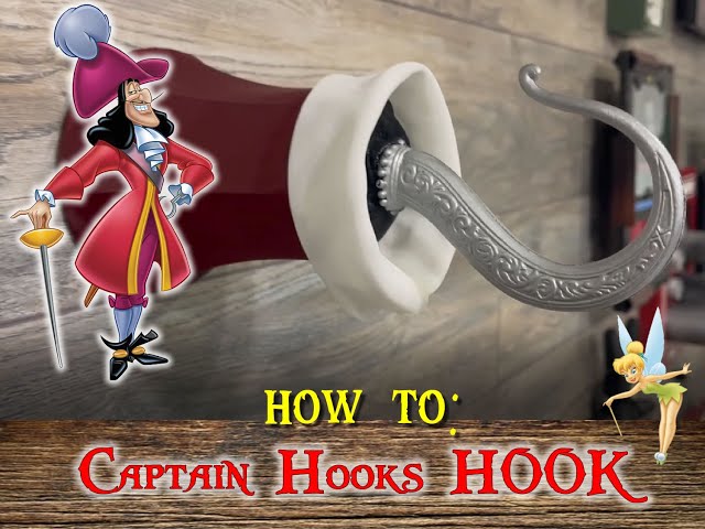 HOW TO: Captain Hook's Hook Decor - Peter Pan #disney #peterpan #captainhook  #neverland #tinkerbell 