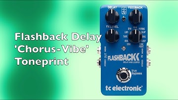 Flashback Delay "Chorus Vibe" Toneprint Tutorial