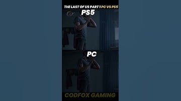 The Last Of Us Part 1 PC VS PS5 | Side By Side Graphics Comparison | Codfox Gaming | #shorts