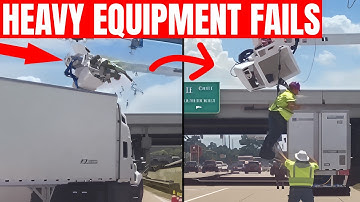 Unbelievable Heavy Equipment Fails | Excavator, Crane & Truck FAILS