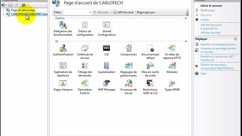 installation, configuration et intégration du PHP dans le serveur web IIS