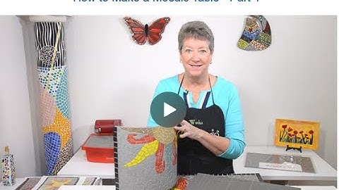 How to Make a Mosaic Table - Part 1