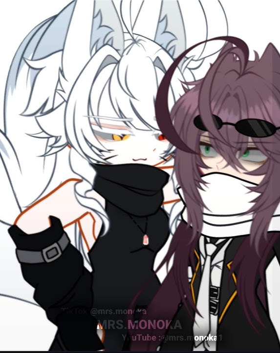 eye contacts trend (Zoe and Monoka)#trend #edit #gachatrend #gachaedit #gachaclub #tweening #