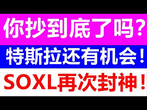 美股老司机：你抄底了吗？特斯拉还有抄底的机会！SPY QQQ TSLA AAPL NVDA AMD AMZN MSFT META NFLX SOXL1月9日