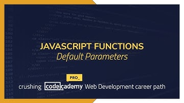 Crushing Codecademy PRO WEB DEVELOPMENT career path Challenge - Default Parameters