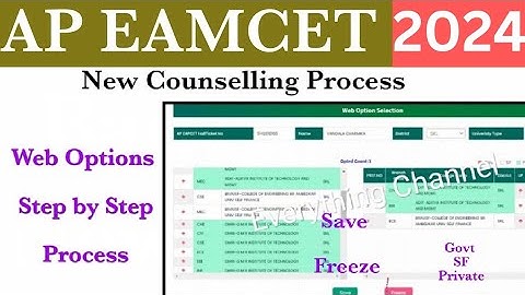 Ap Eamcet 2024 Web Options Step by Step Process: వెబ్ ఆప్షన్స్ ఇలా ఇవ్వండి ఏ మిస్టేక్స్ లేకుండా