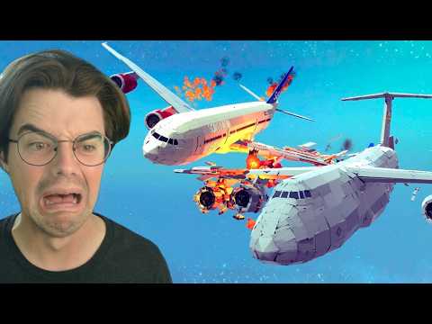 Satisfying Airplane Crashes & Shootdowns In Besiege!! (Kaboomba Reacts)