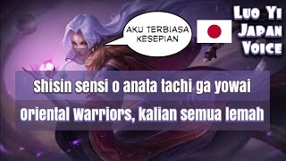 Luo Yi Japanese Voice and Quotes Mobile Legends dan Artinya
