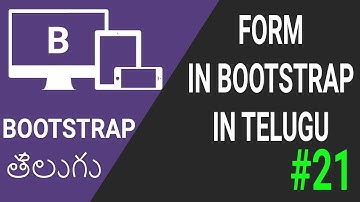 Form in bootstrap in telugu