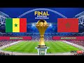 SENEGAL Vs MOROCCO The FINAL Africa Cup Of Nations 2025 Full Match Simulation PES 