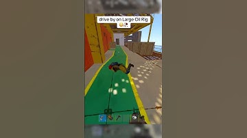 Drive by on Large Oil Rig 😳 #rust #shorts #riqqeloff