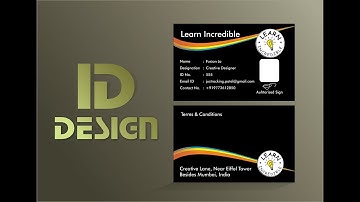 How To create ID Card  & Logo Design Coreldraw tutorial