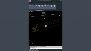 Cách vẽ độ dốc nhanh trong AutoCAD  #vadunishort #họcautocad #autocad