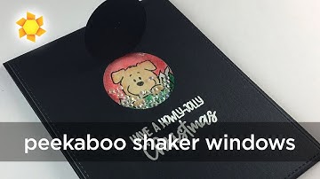 How to make peekaboo shaker window cards