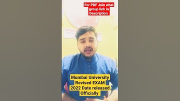 MUMBAI University Revised Exam date Released Officail|Jitesh sir|Latest update Exam Date|