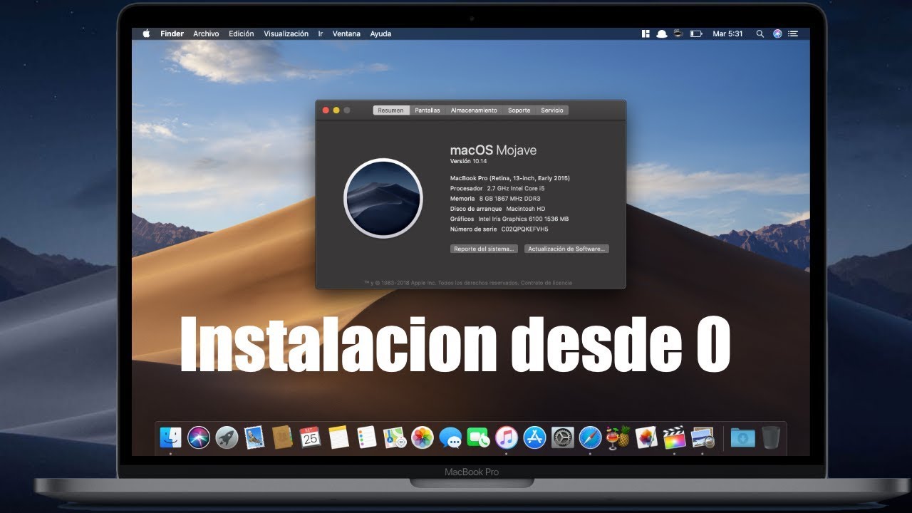 Como Restaurar Mac Desde Cero A MacOS Mojave YouTube