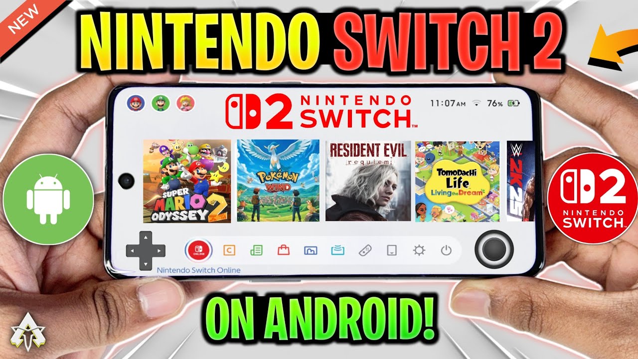 🔥 How To Play Nintendo Switch 2 Games On Android! Full Setup &amp; Gameplay ...