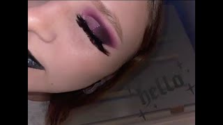 Dark Pink Smokey Eye Makeup Tutorial