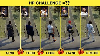 ALOK VS FORD VS LEON VS XAYNE VS DIMITRI ABILITY TEST FREE FIRE // GARENA FREE FIRE