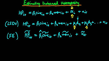 Estimating unobserved heterogeneity