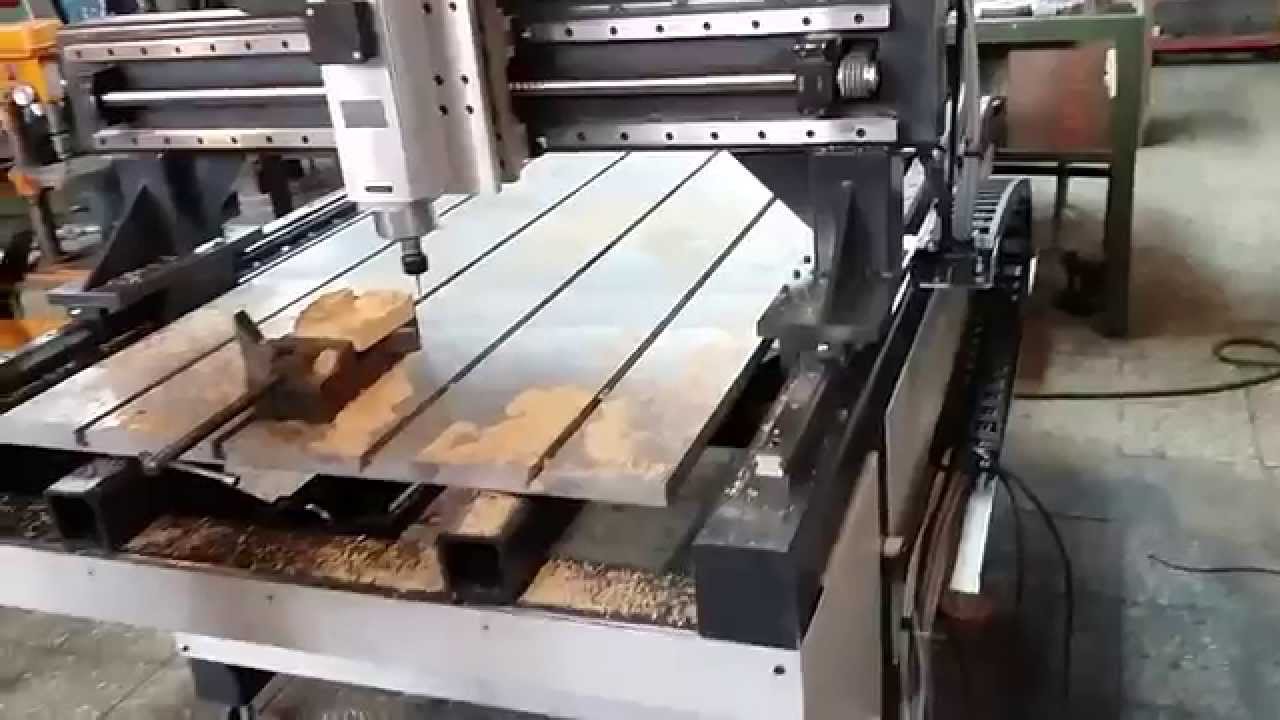 wood cnc gantry milling machine (3 axis) - YouTube