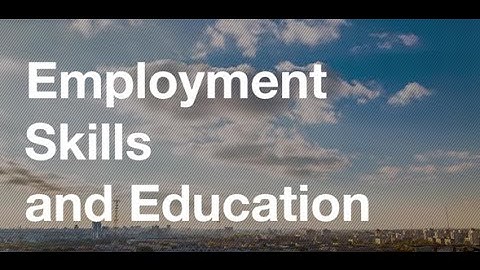 Employment, skills and education