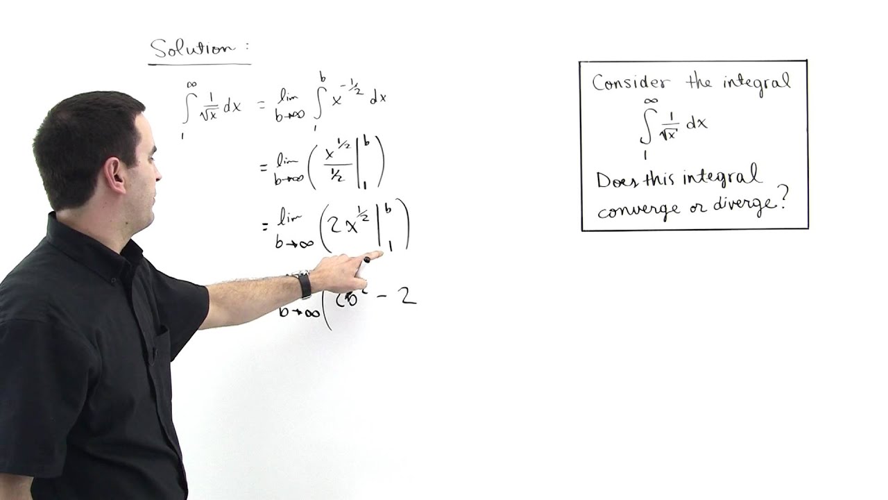 Improper Integrals Example 2 - YouTube