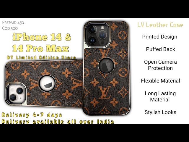 Shop Louis Vuitton Leather Logo iPhone 14 Pro iPhone 14 Pro Max by