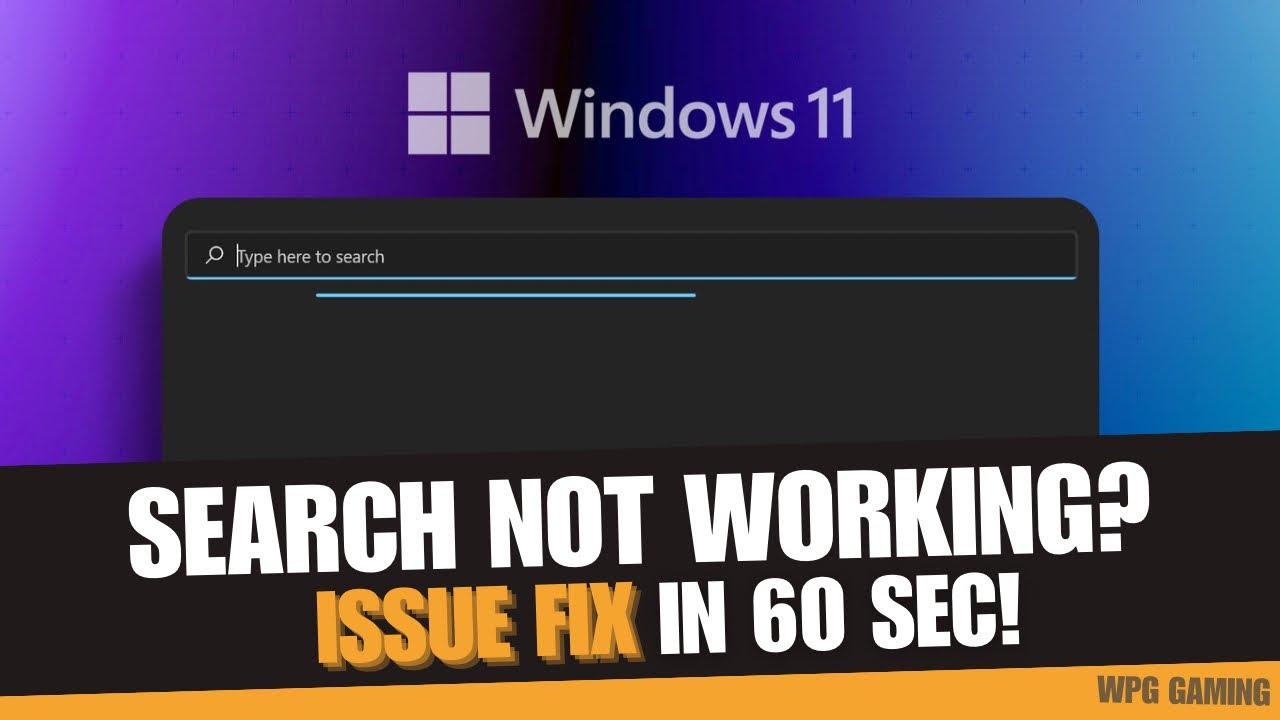 How to Fix Windows Search Not Working in 60 Seconds (2025 Guide) - YouTube