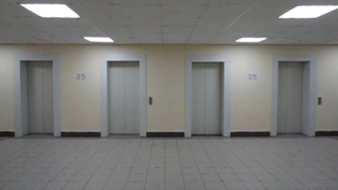 Liminal space with OTIS elevators