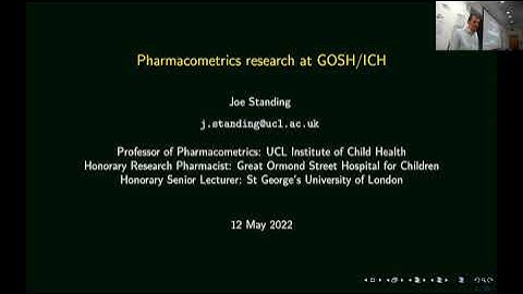 Prof Joe Standing - Pharmacometrics: Quantitative pharmacology