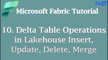 Delta Table Operations in Lakehouse: Insert, Update, Delete, Merge | Microsoft Fabric Tutorial