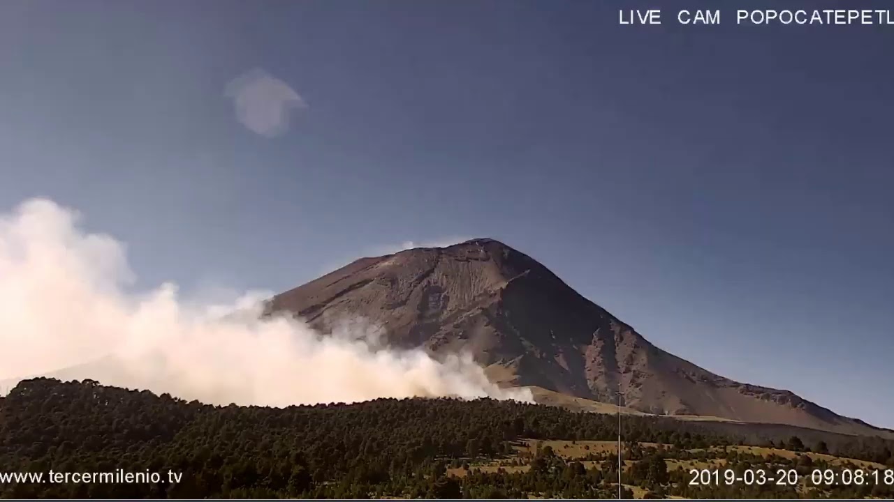Popocatépetl hoy: las webcam en vivo