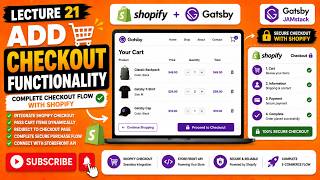 Complete Checkout Flow with Shopify 🚀 | JAMstack Course