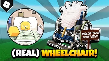 How To Get WHEELCHAIR GLOVE and "Glass Bones" BADGE in SLAP BATTLES! [ROBLOX]