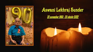 De crematie van:Dhr.Aswani Lekhraj Sunder