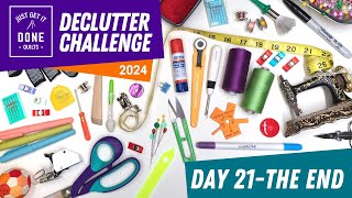 DAY 21-A FEW LAST THINGS 💪⏱🧽  2024 Declutter Challenge by Just Get it Done Quilts 22,453 views 4 months ago 5 minutes, 37 seconds